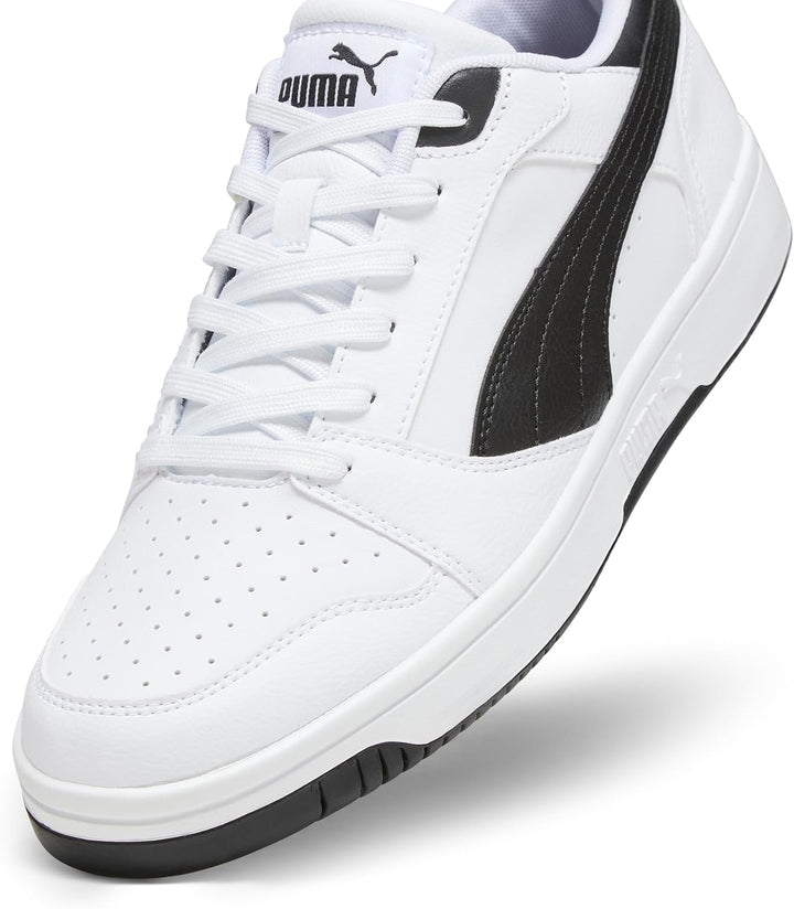 PUMA Herren Rebound V6 Low Leichtathletik-Schuh 39 EU Puma White Puma Black Puma Black, 39 EU Puma W