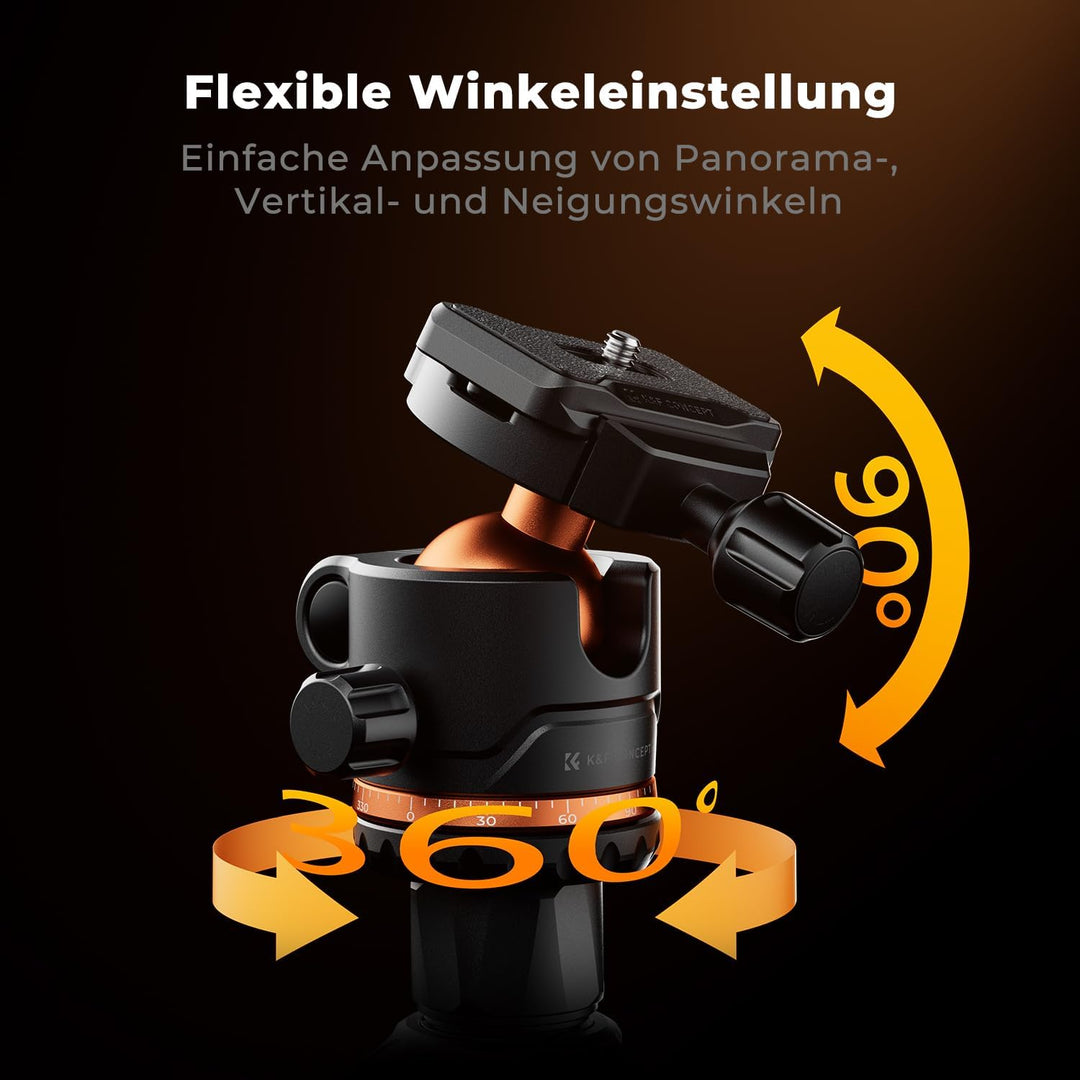 Kamera Stativ, K&F Concept Handy Stativ,178cm Stativ mit Handyhalterung, Tripod für unterwegs, Stati