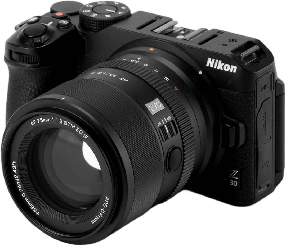 VILTROX 75mm F1.8 Z EVO Objektiv, AF 75mm f1.8 für Nikon Z Mount, Autofokus APS-C Objektiv für Nikon