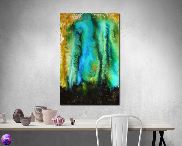 Gemälde Abstrakte Malerei Original - moderne hochglanz Wandbilder XXL - Resin Art Kunst Bild Harz Un