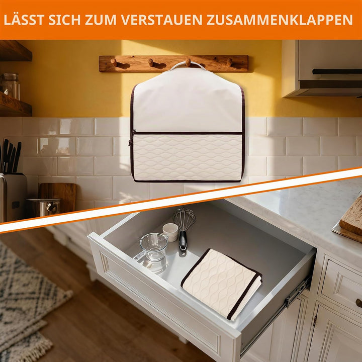 YARWO Abdeckung Kompatibel mit KitchenAid mit Kippbarem Motorkopf 4,3L und 4,8L, Staubschutzhaube mi