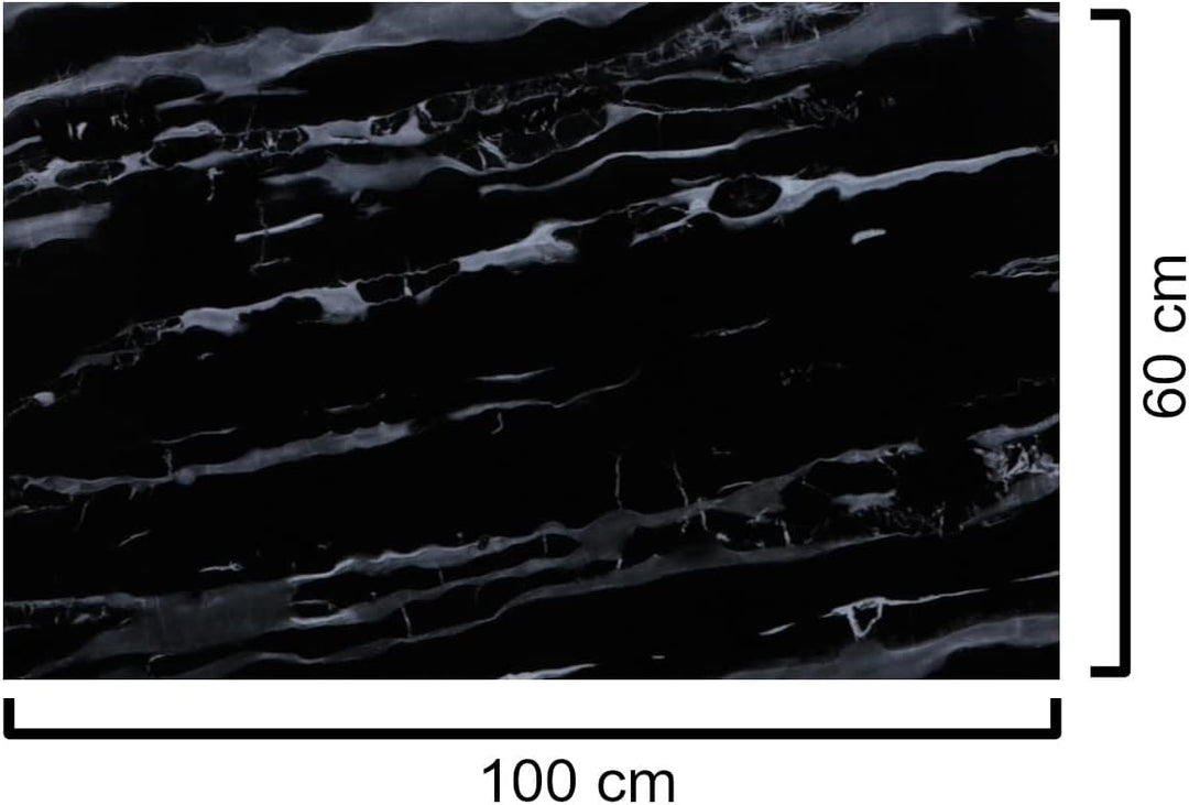 CasaXXl Glasplatte für Kaminofen & Tischplatte in Marmor Optik - Glasscheibe mit 6mm ESG Sicherheits
