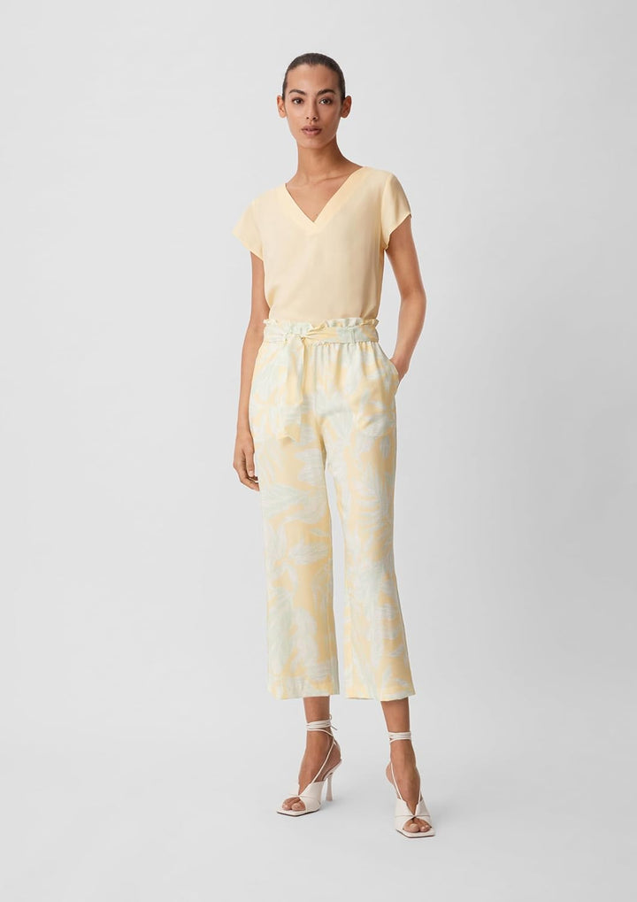 comma Damen Hose, 11c4 Gelb|mehrfarbig