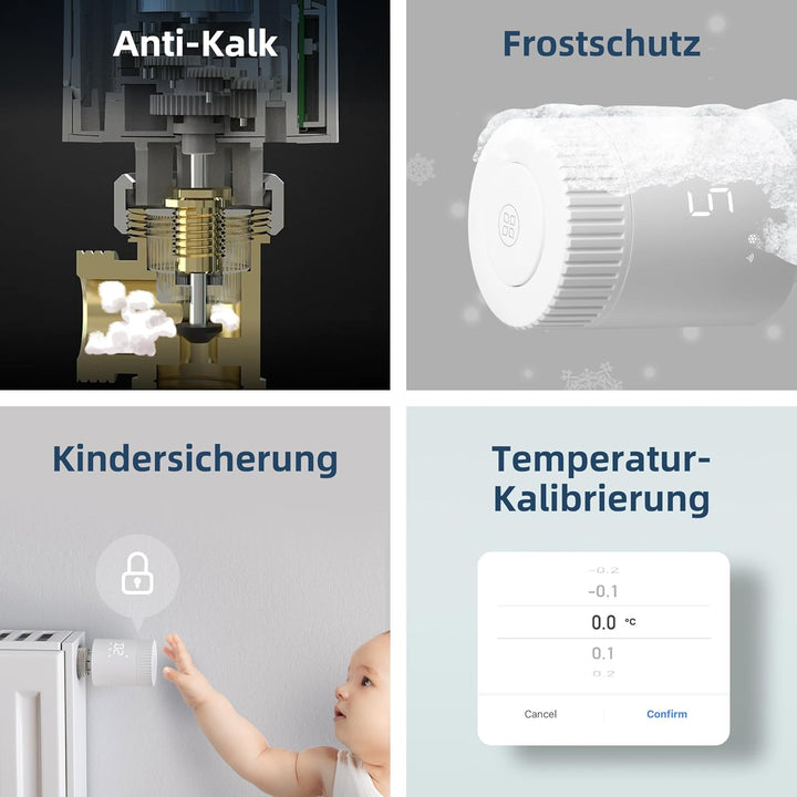 Beok Smart Heizkörperthermostat Zigbee Heizungsthermostat Raumthermostat Digital Benötigt Tuya Gatew