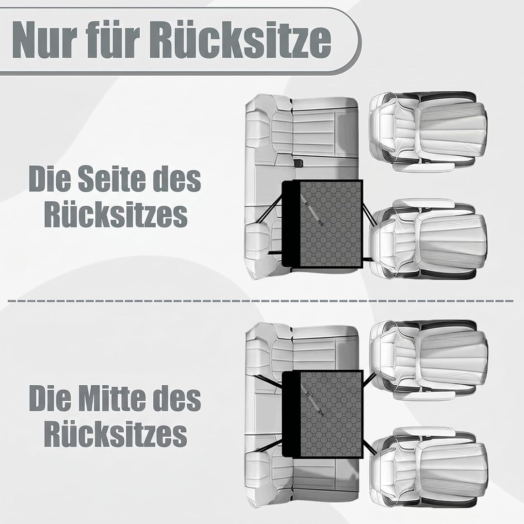 Verstärkter Hunde Autositz für Mittlere und Grosse Hunde, Hunde Autositz Rückbank – mit 4 Sicherheit