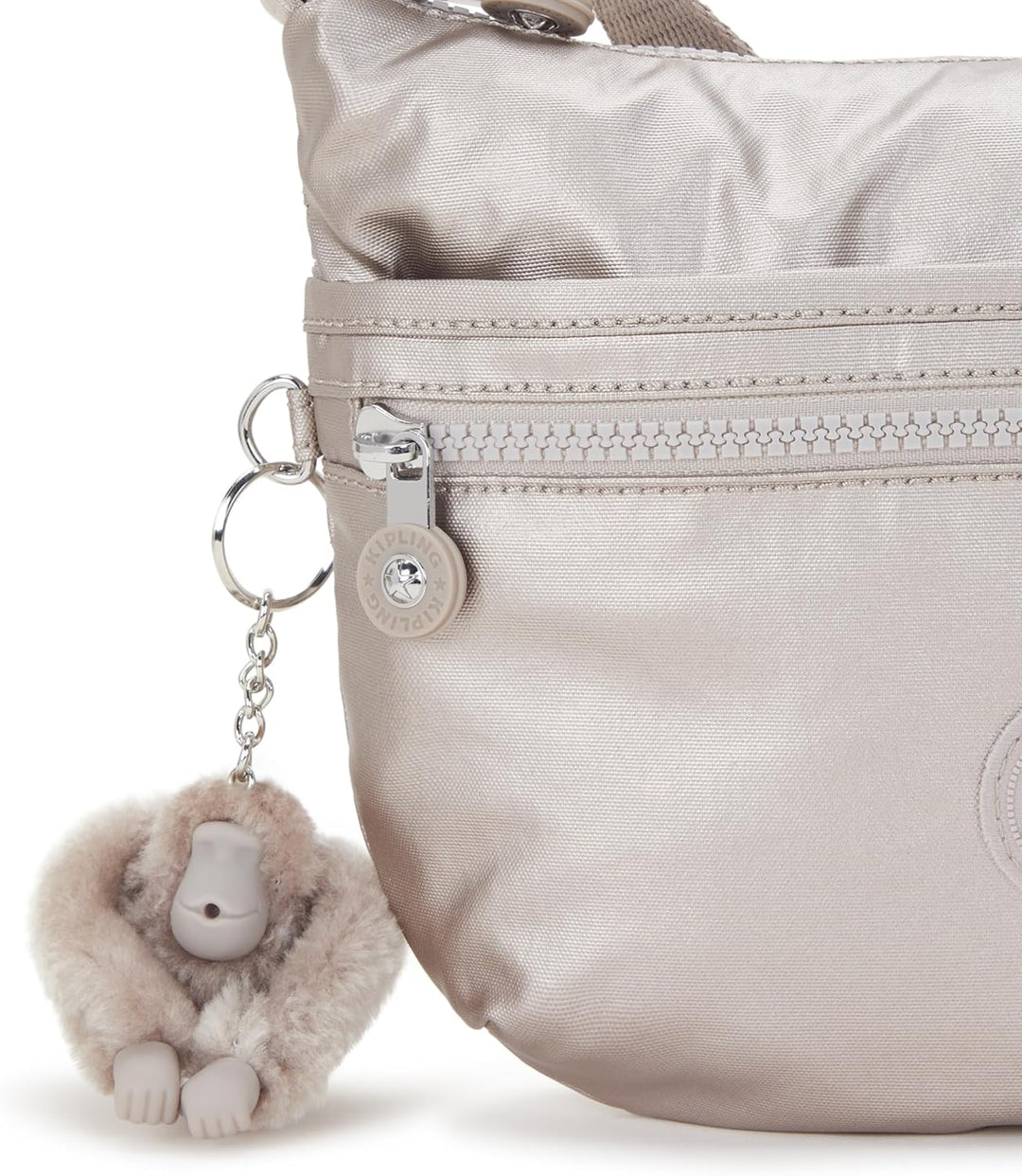 Kipling Damen Arto Tasche, Silber (Metallic Glow), 25x21x3 centimeters (B x H T) EU, Metallic Glow