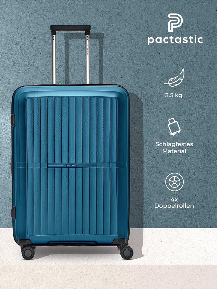 Pactastic Ultraleicht Hartschalen Check-in Koffer | Mittelgrosser Trolley 45 x 26 x 67 cm | von 71 a