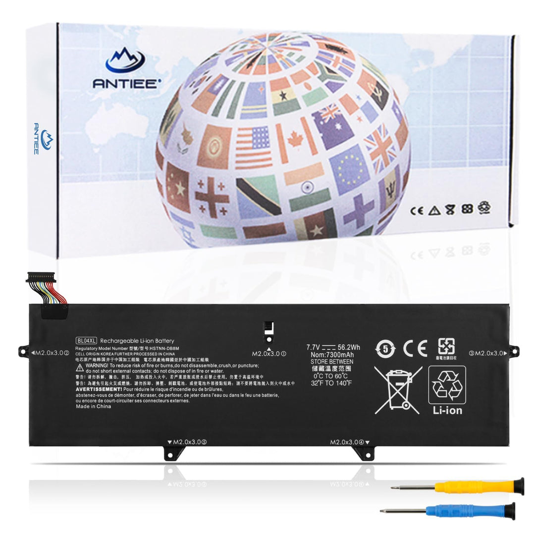 ANTIEE 56.2Wh BL04XL Akku Kompatibel mit HP EliteBook X360 1040 G5 G6 Series Laptop BL04056XL HSTNN-