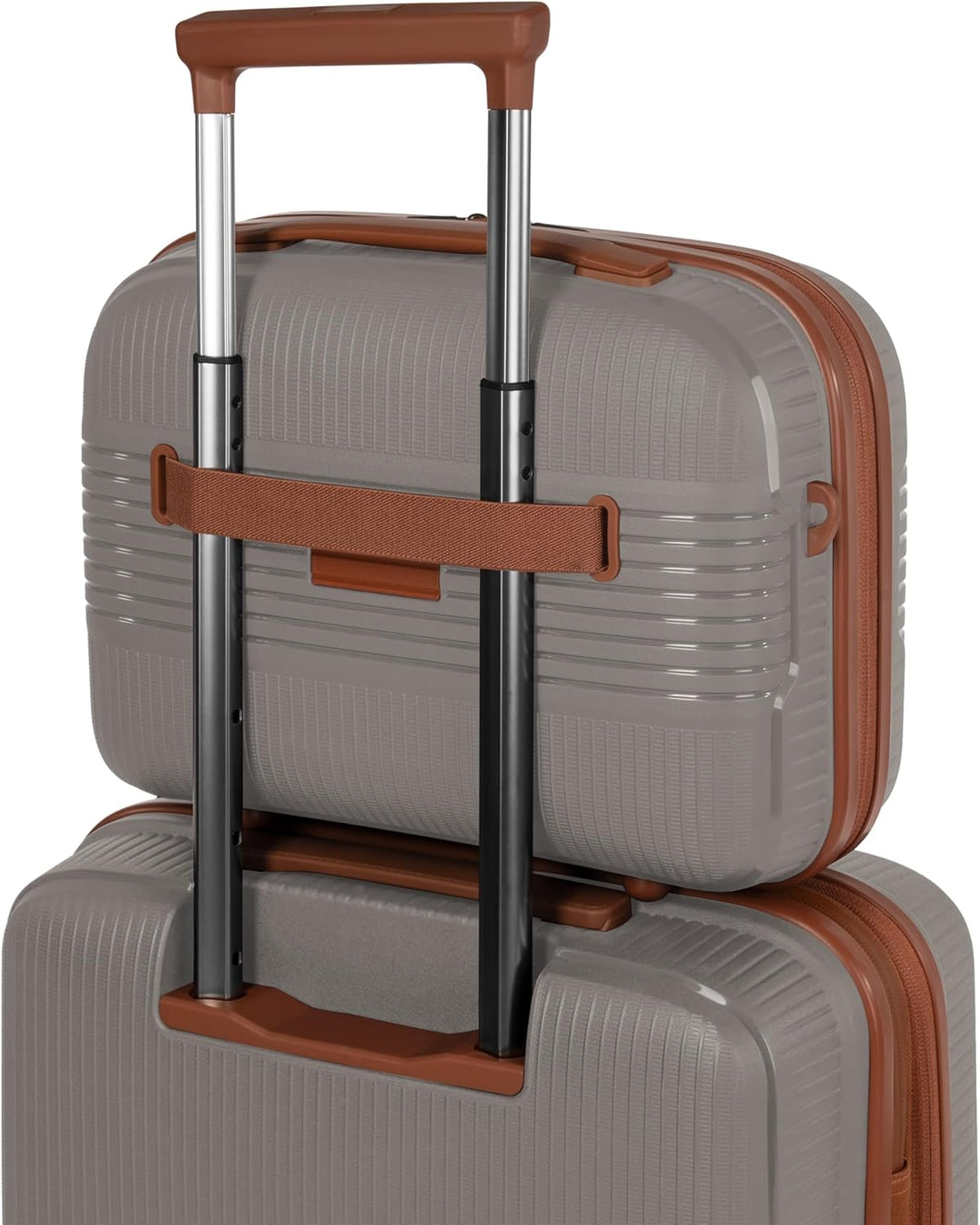 Eco Edition nachhaltiger Hartschalen Handgepäck Kosmetik-Koffer | Stabiles Beauty-Case mit Aufsteckf