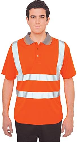 Portwest Herren Hi-vis Polo Kurzarm (1er Pack) XXL Orange, XXL Orange