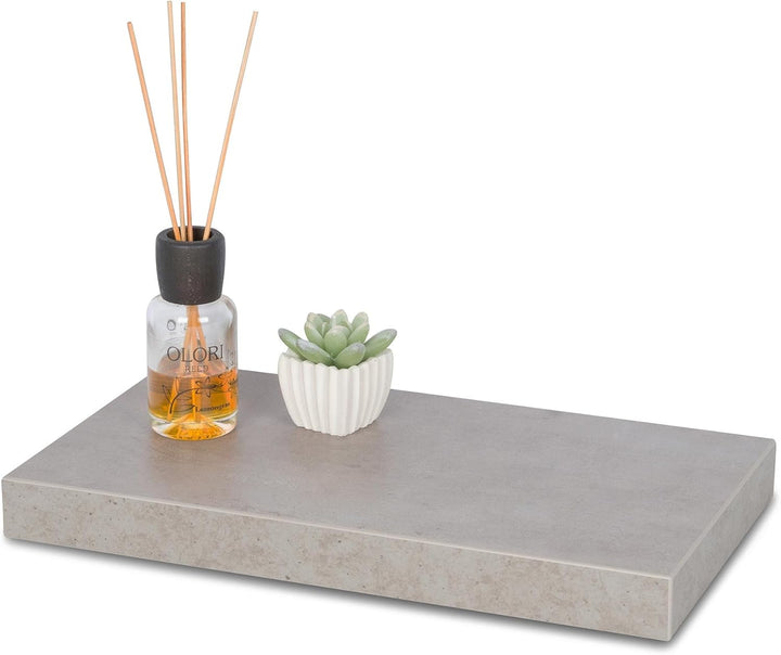 levandeo Wandboard Bobby B x H x T: 40x3,8x22,5cm Betonoptik Grau 40cm Wandregal Board Bücherregal