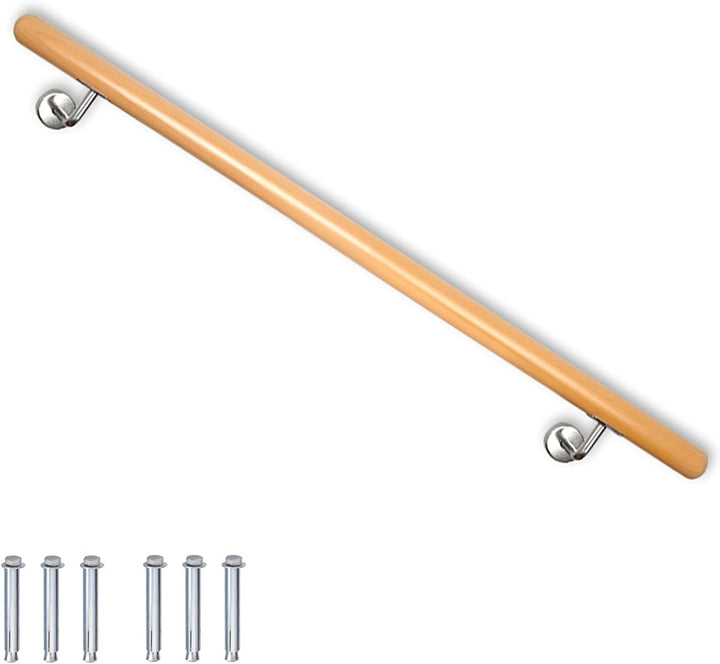 Buche Holz Handlauf Treppengeländer Geländer für Treppe Treppe Wandhandlauf Wand Treppe seitliche Mo