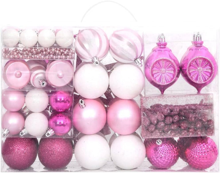 vidaXL Weihnachtskugel Set 108-tlg. Christbaumkugeln Baumschmuck Weihnachtsbaumkugeln Weihnachten We
