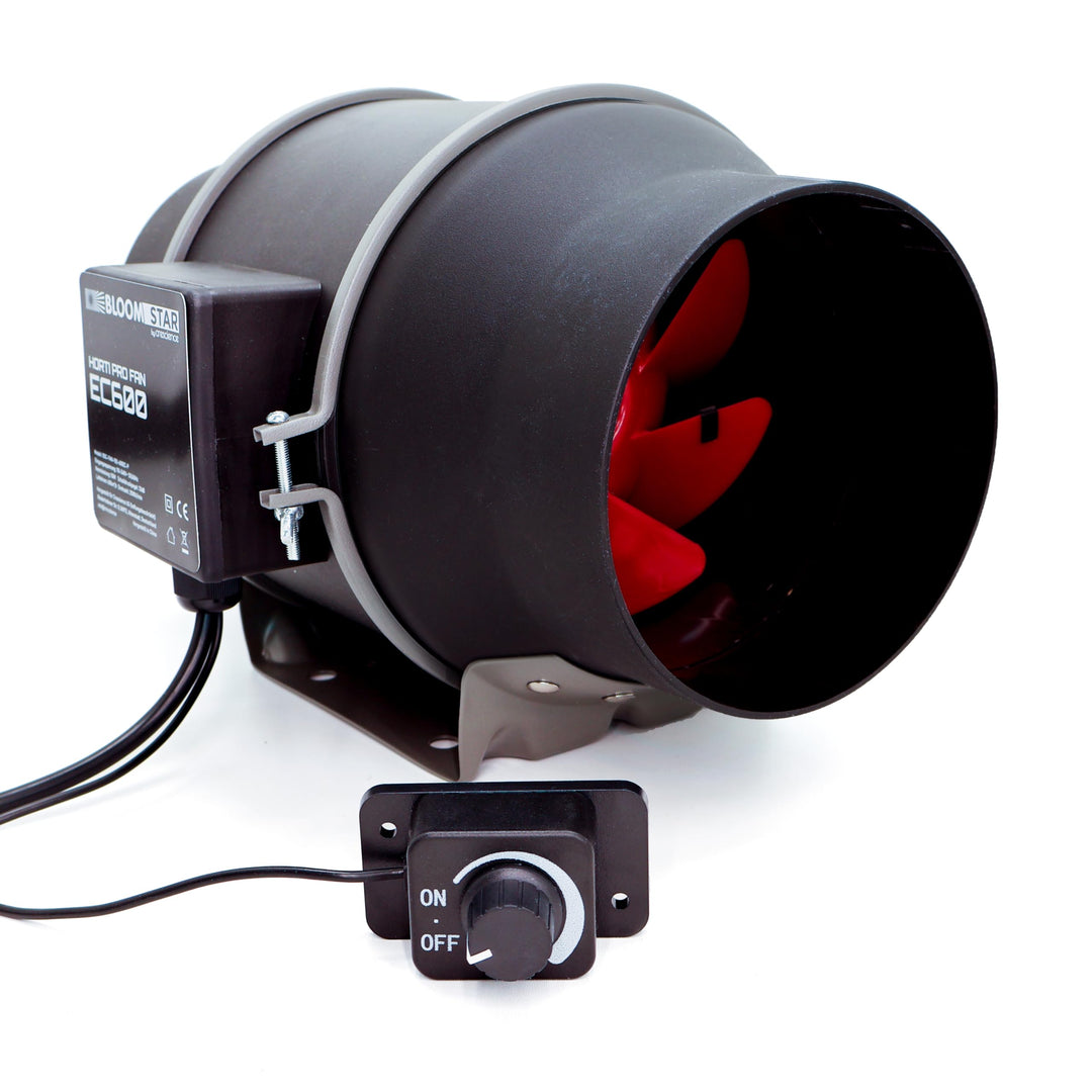 by Crescience Horti Pro Fan EC600 150mm EC-Motor Rohrventilator 600m³/h, Abluftventilator 2500RPM, f