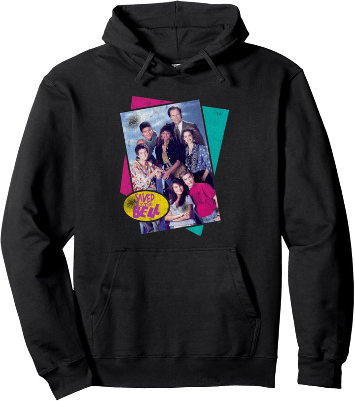 Saved By The Bell Cast Foto mit Dreiecken Pullover Hoodie