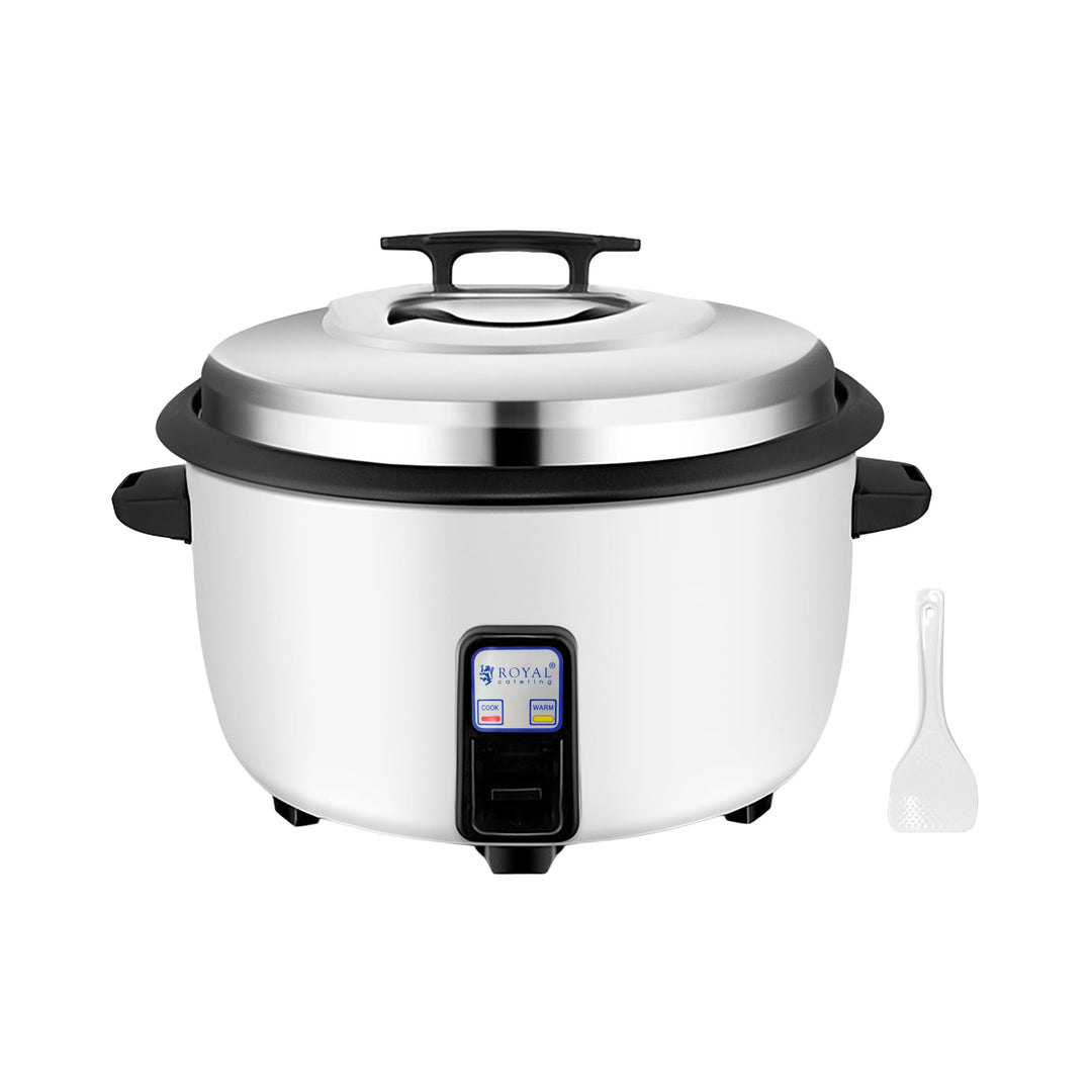 Royal Catering Elektrischer Reiskocher 27 L 3600 W für bis zu 70 Portionen automatische Warmhaltefun