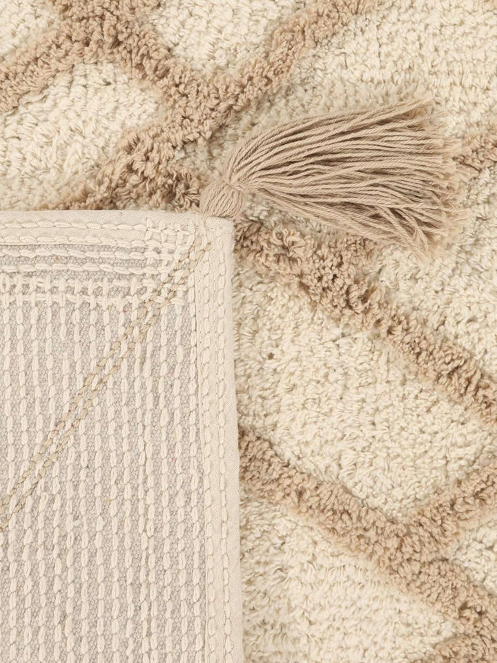 RugVista Badematte Riviera, 90 x 60 cm, Rechteckig, Mittelflor, Moderner Badteppich, Maschinenwaschb