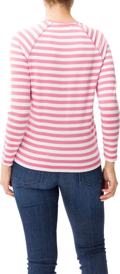 BRAX Damen Style Carina Gestreiftes Langarmshirt in Thermo Qualität Sweatshirt