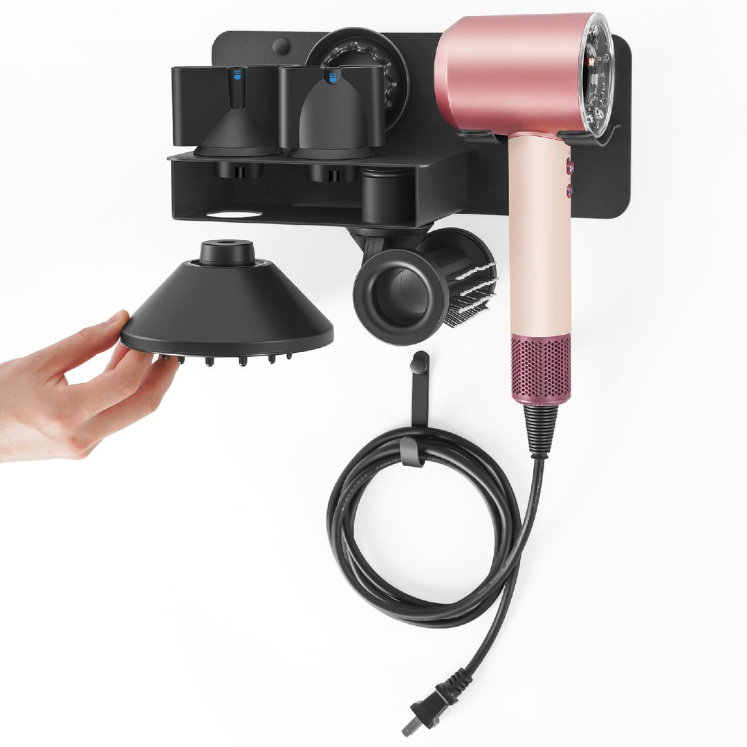 Fönhalter ohne Bohren, Föhn Halterung kompatibel mit Dyson Supersonic Nural, Metall Wandmontage Fönh