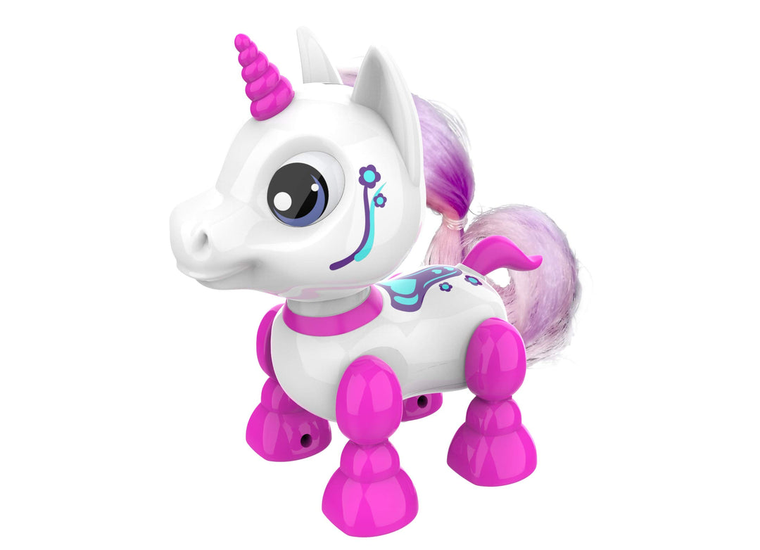 YCOO 88525 ROBO HEADZ UP Einhorn by Silverlit, Einhorn Roboter, Ton- und Lichteffekte, Roboter für K