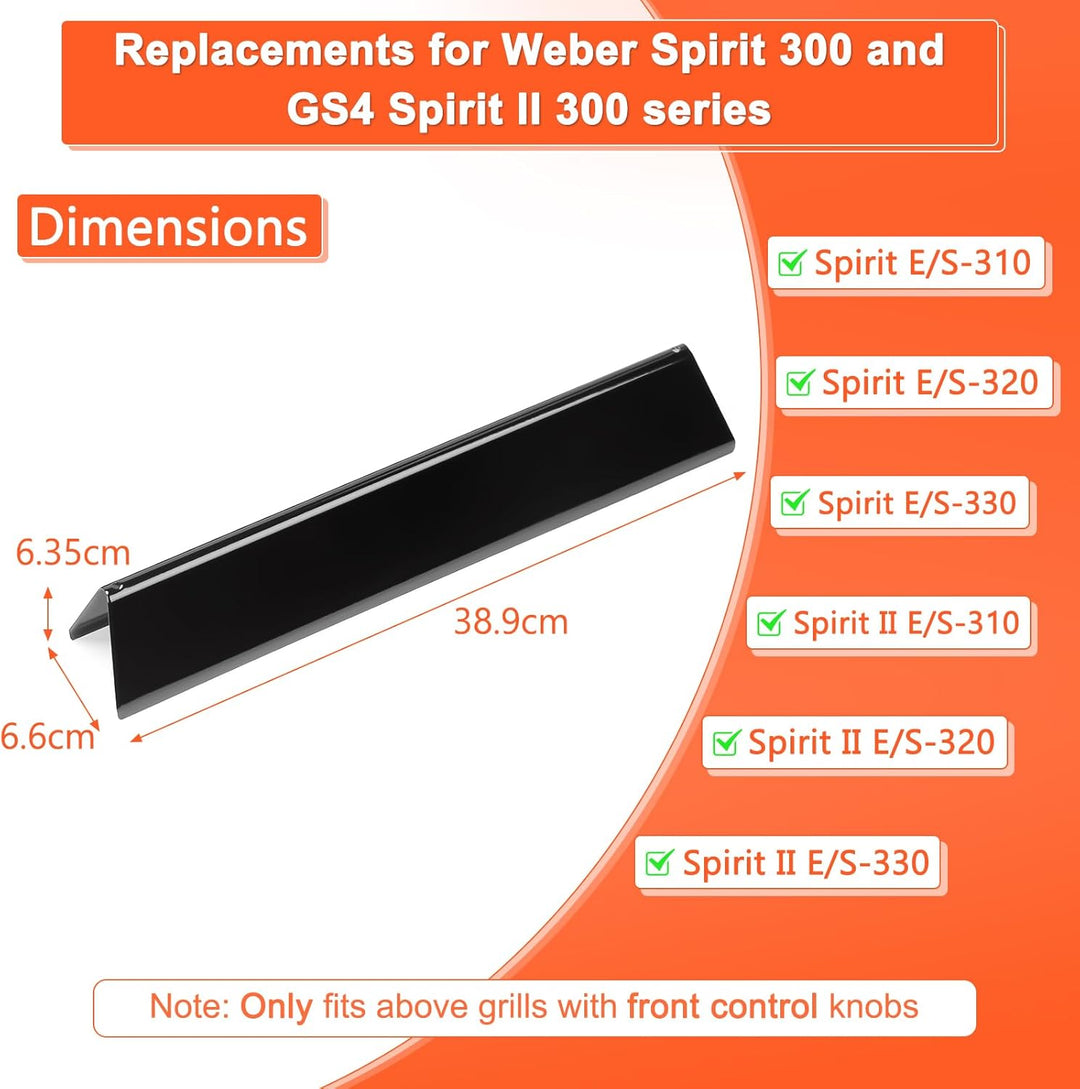 GFTIME 38,9cm Flavorizer Bar 7636 für Spirit E-310 320 330 (2013-Current), Spirit II E-310 S-310 Ser