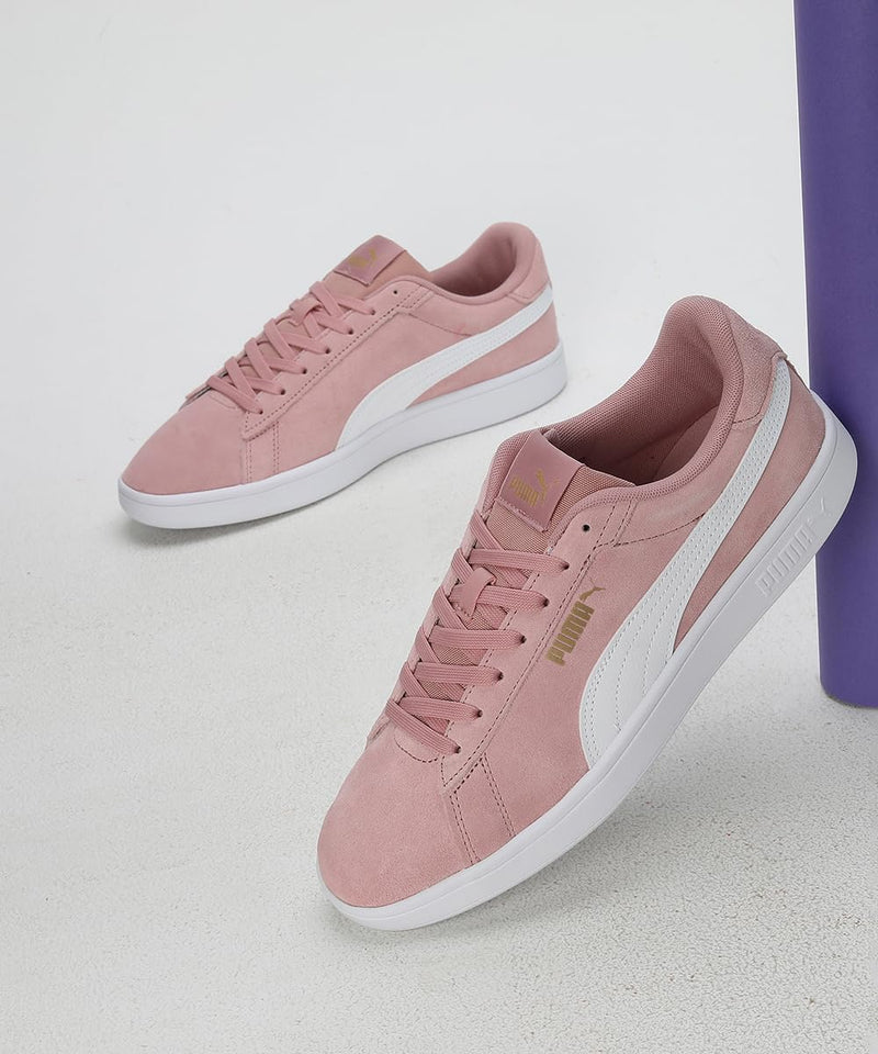 PUMA Unisex Smash 3.0 Sneaker 37.5 EU Future Pink Puma White Puma Gold, 37.5 EU Future Pink Puma Whi