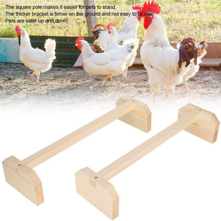Fdit Huhn Holz Stand Bank Vieh Vieh natürliche Stand Rute Training Sitzständer Rack für Huhn Haustie