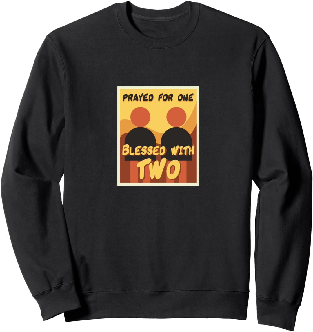 Gesegnet mit Zwillingen Schwangere Mutter Schwangerschaft Sweatshirt