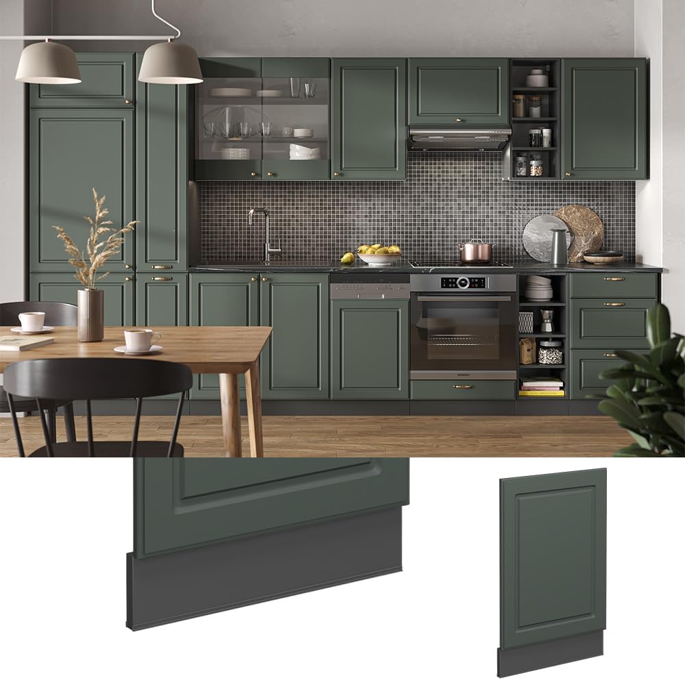 Vicco Frontblende Fame-Line, Grün-Gold Landhaus/Anthrazit, 45 cm ohne Arbeitsplatte Grün-gold Landha