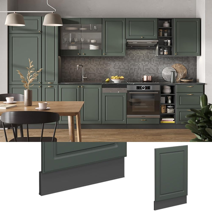 Vicco Frontblende Fame-Line, Grün-Gold Landhaus/Anthrazit, 45 cm ohne Arbeitsplatte Grün-gold Landha