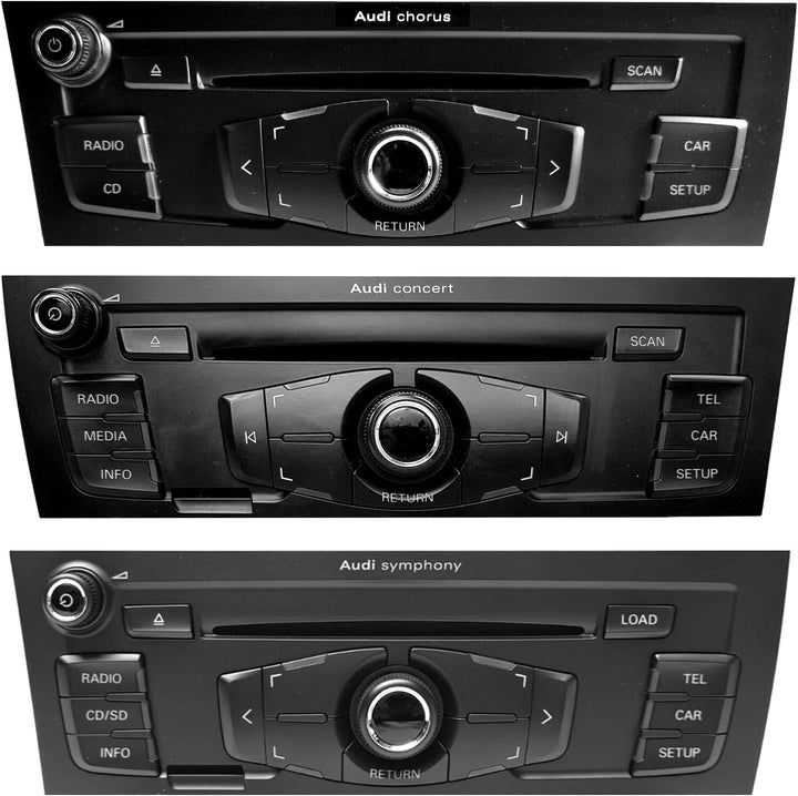 VOCOMO kX-3 V3 Bluetooth Freisprecheinrichtung mit Musik-Streaming passend für Audi A4 (8K), A5 (8T/