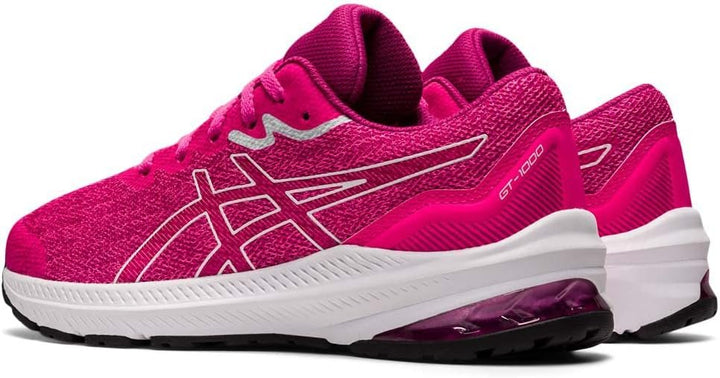 ASICS Unisex Kinder Gt-1000 11 Gs Sneaker 34.5 EU Pink Glo White, 34.5 EU Pink Glo White