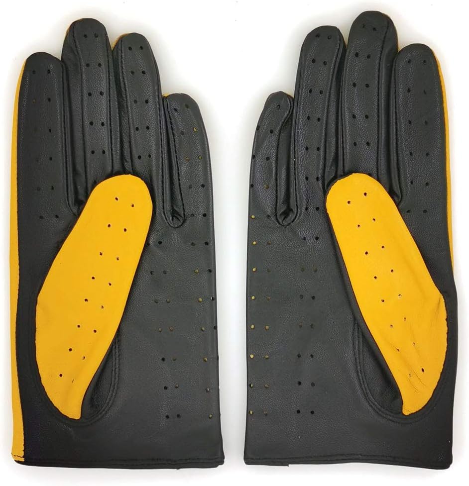 Damen Retro Weiche nd Dünne Ausgezeichnete Lammfell Leder Qualität Touchscreen Fahrhandschuhe X-Larg