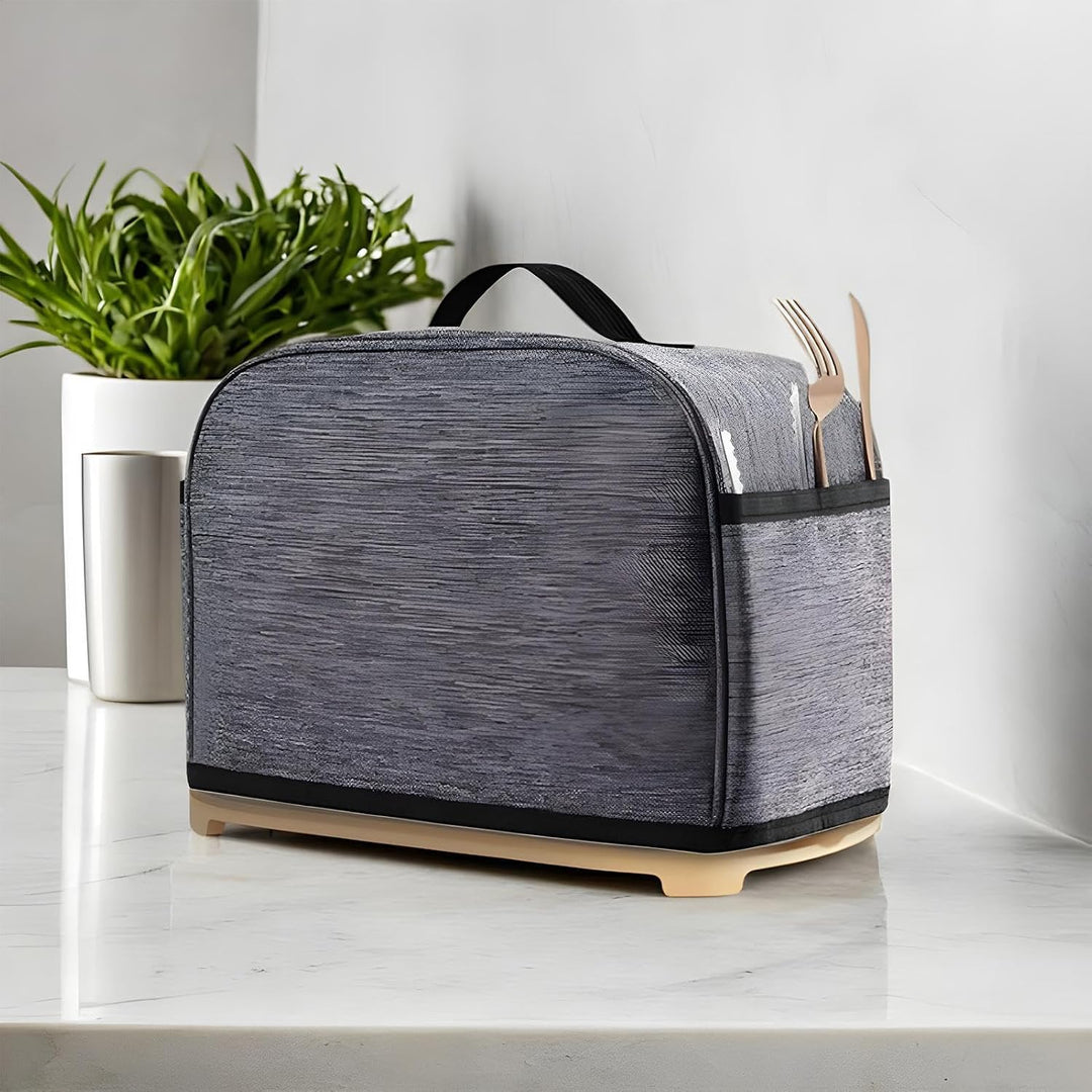 Toaster-Abdeckung, 2 Küchengeräte, und Fingerabdruckschutz mit Marmeladenverteiler-Halter und Toaste