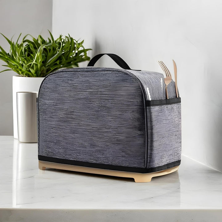 Toaster-Abdeckung, 2 Küchengeräte, und Fingerabdruckschutz mit Marmeladenverteiler-Halter und Toaste
