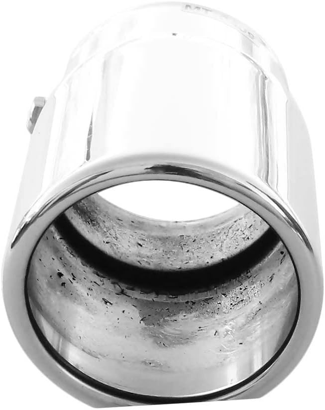 Auspuffblende Endrohr Auspuff Universell Schalldampf Edelstahl Rund bis 58mm Chrom AutoHobby