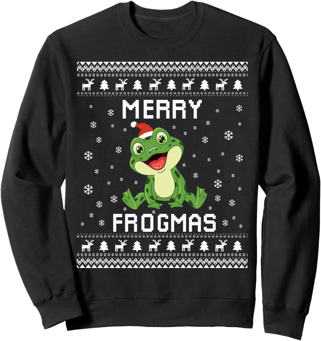 Frog Ugly Christmas Sweater Frog Lover Holiday Present Sweatshirt