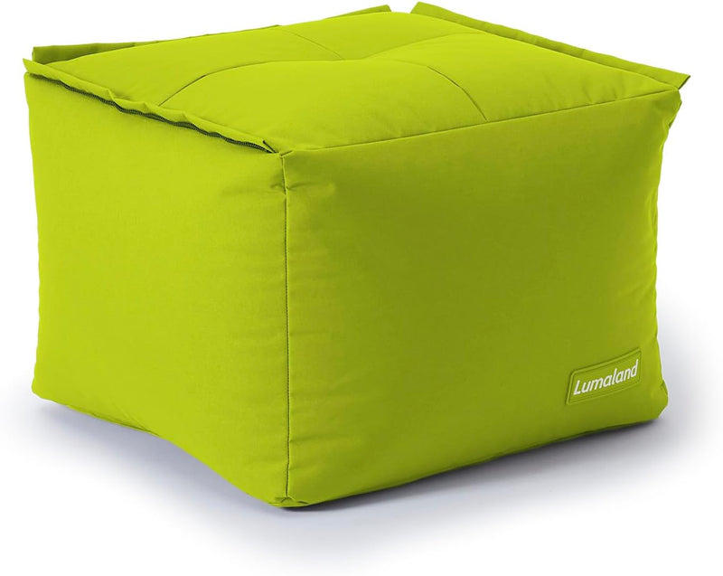 Lumaland Sitzsack-Lounge Modular Pouf | Individuell erweiterbarer & leichter Hocker | Waschbare Sitz