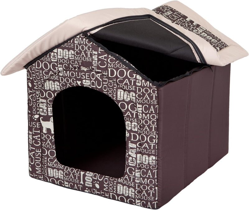 HobbyDog Hundehöhle Wörter Katzenhöhle Hundehütte Hundebett Katzenbett S-XL (XL 60x55cm)