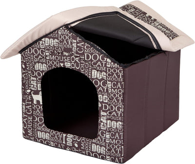 Hobbydog Hundehöhle Wörter Katzenhöhle Hundehütte Hundebett Katzenbett S-XL (M 44x38cm)