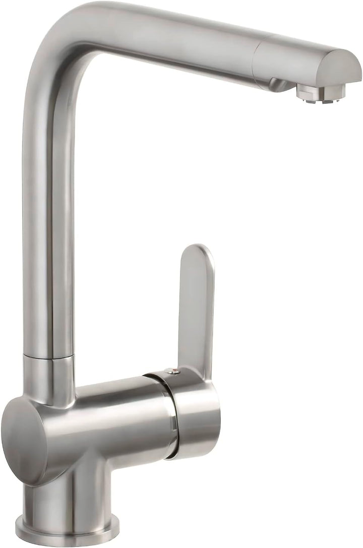 aquaSu® Niederdruck Spültischarmatur Sanmix Style, für Boiler oder Warmwasseranschluss, hoher Auslau