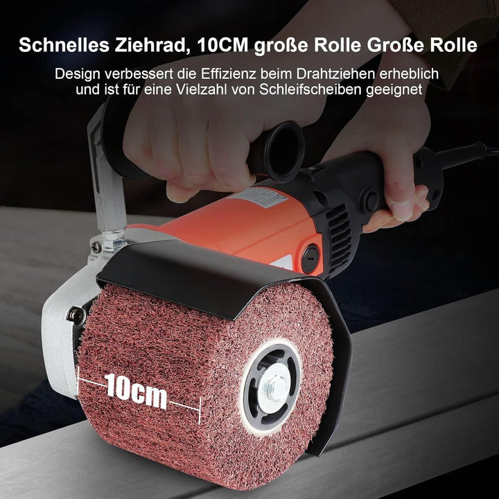 Satiniermaschine Holz 1200 Watt Bürstenschleifer 220 V/50 Hz 600-3000U/min Elektrische Satiniermasch