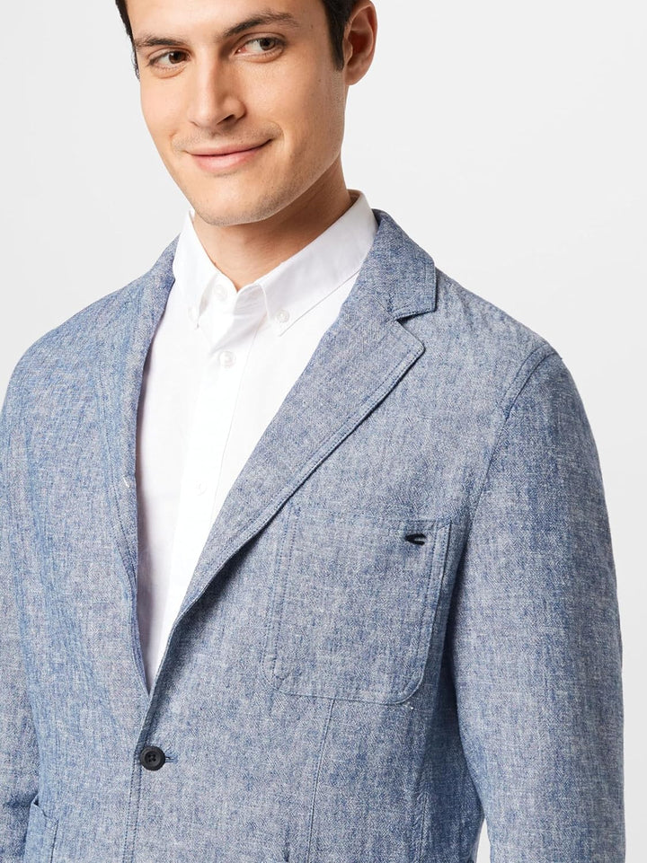camel active Herren 444135/7I06 Lässiger Blazer 30 Night Blue, 30 Night Blue