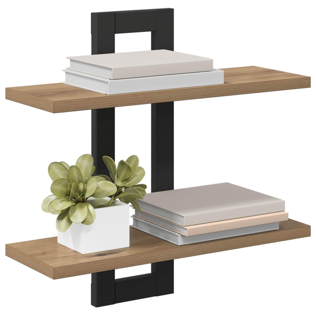 vidaXL Schweberegale Artisan-Eiche 40 x 15 x 40 cm Holzwerkstoff, Artisan-eiche