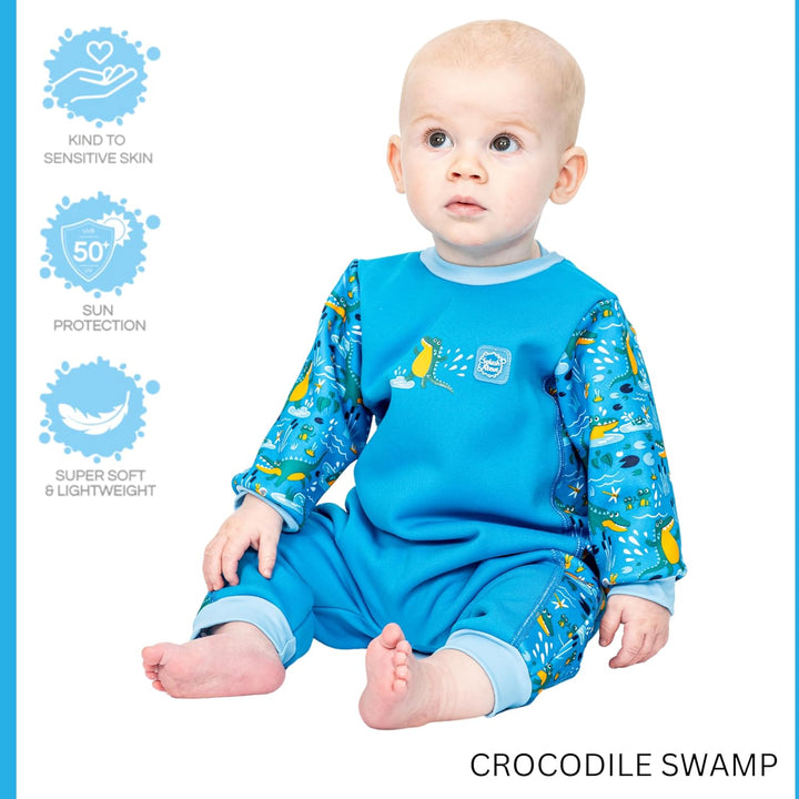 Splash About Warm In One Baby Erwärmen Wetsuit 3-6 monate Crocodile Swamp, 3-6 monate Crocodile Swam