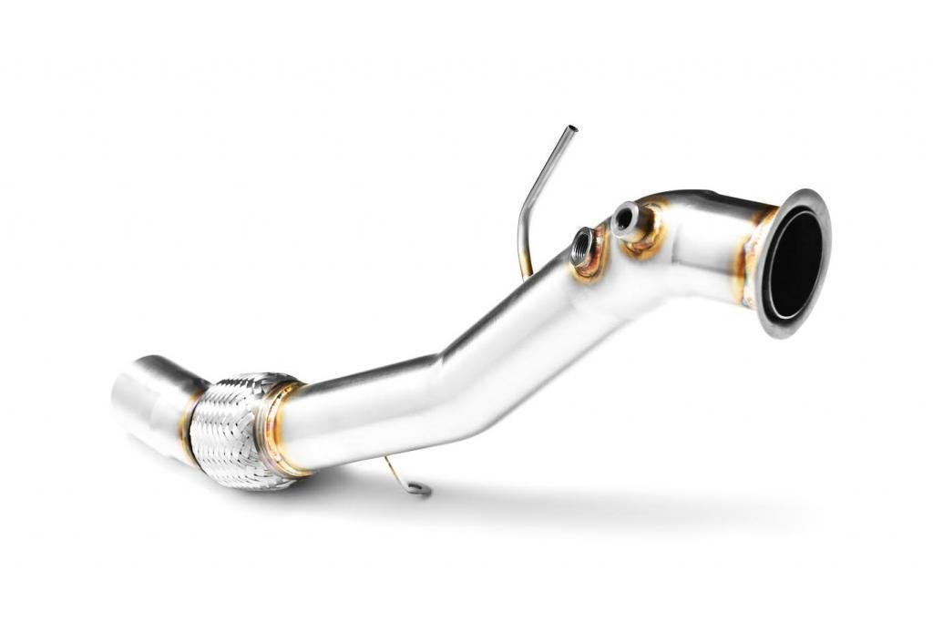 RM Motors Downpipe Rohr Decat kompatibet mit E60, E61 535d M57N 2004 2005 2006 2007 272PS