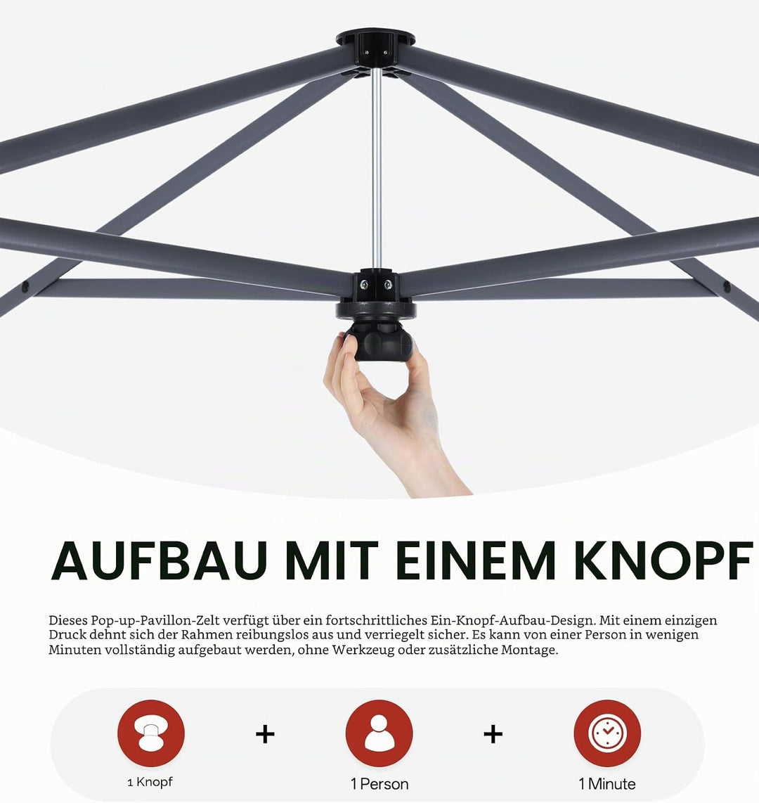 ABCCANOPY Faltpavillon Wasserdicht Stabil Winterfest,UV Schutz 50+,Für Garten Camping,4 PCS Sandsack
