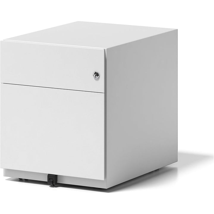 BISLEY Rollcontainer Note mit Griffleiste, 1 Universalschublade, 1 HR-Schublade, Metall, 696 Verkehr