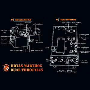 Thrustmaster Hotas Warthog - Throttle für PC Hotas Warthog Dual Throttle Single, Hotas Warthog Dual