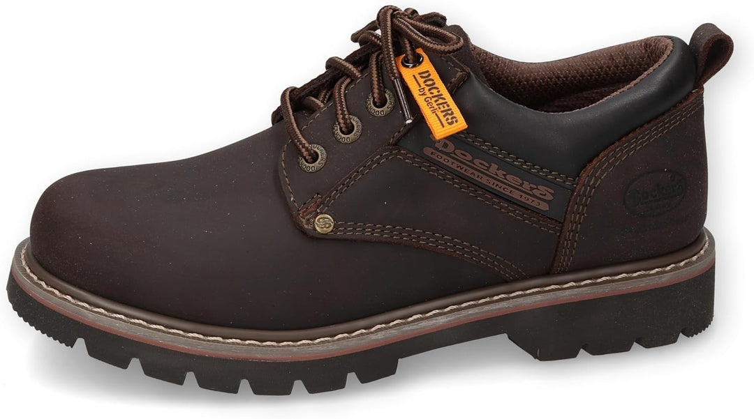 Dockers by Gerli Herren Low-Top Sneaker, Männer Schnürschuhe,wasserabweisend 42 EU Cafe 320, 42 EU C